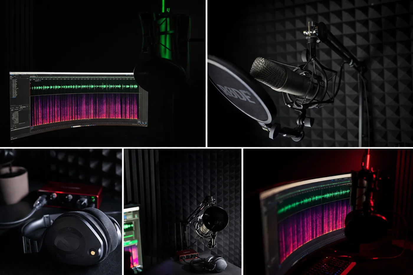 Jimmy MacGregor’s treated audiobook recording studio